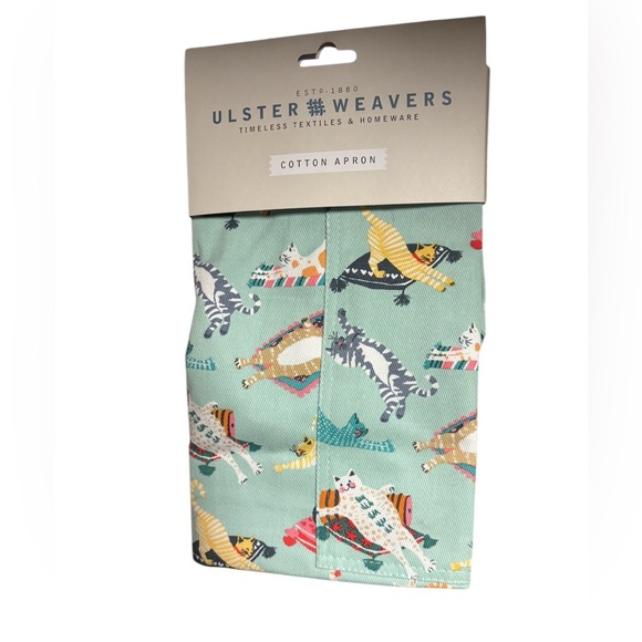 Ulster Weavers Cotton Apron - Kitty Cats (Blue) New with Tags - Picture 2 of 8